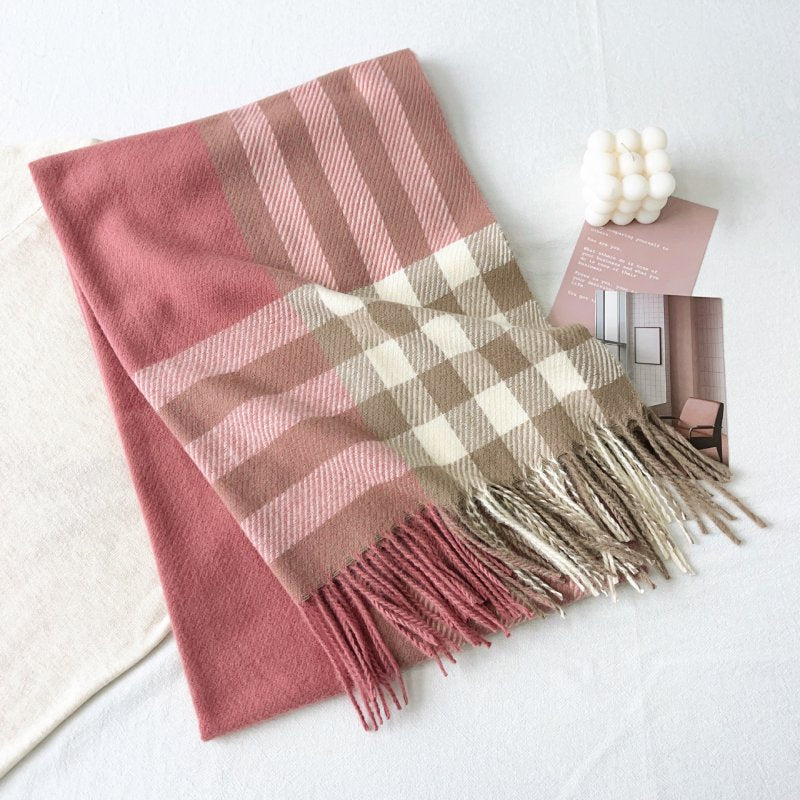 WinterCheck Cashmere Checkered Scarf
