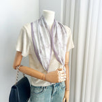DiamondVelvet Offwhite Cotton Diamond Scarf