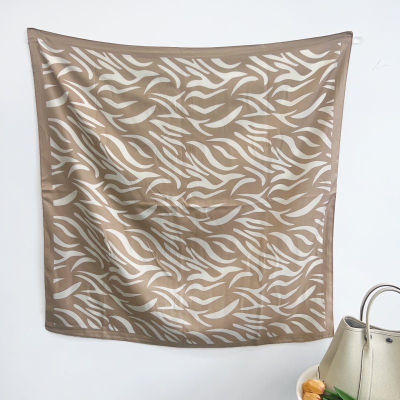 CrossKulture - MochaFlair satin scarf full front view