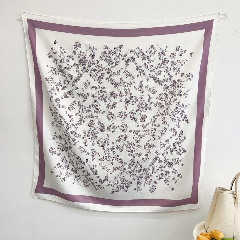 CrossKulture - SoothingMauve satin scarf full front view