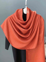 CrossKulture - DivineTangerine long chiffon scarf hanger view