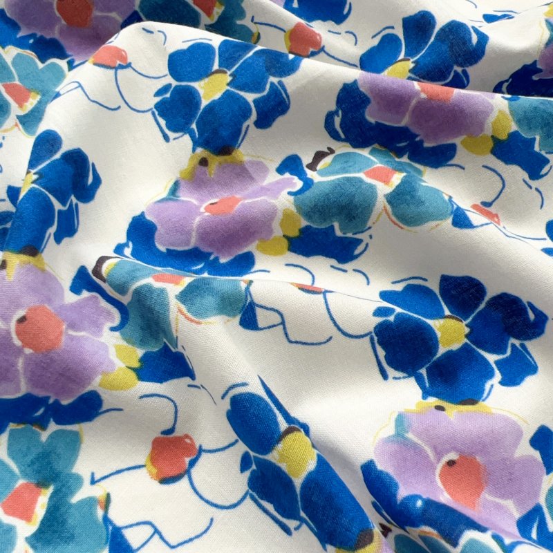CottonDew Cotton Blue Square Scarf