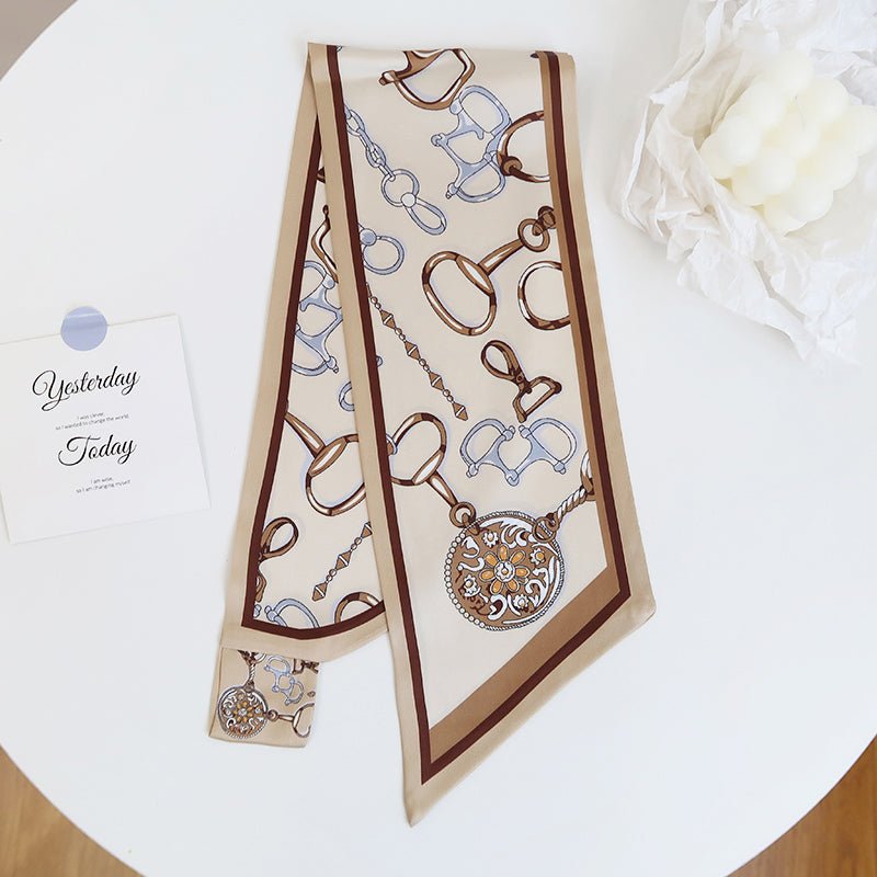 CrossKulture - GoldenKeys neck satin scarf