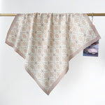 CottonBreeze Cotton Beige Square Scarf