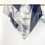NetEdit Blue Gauze Square Scarf