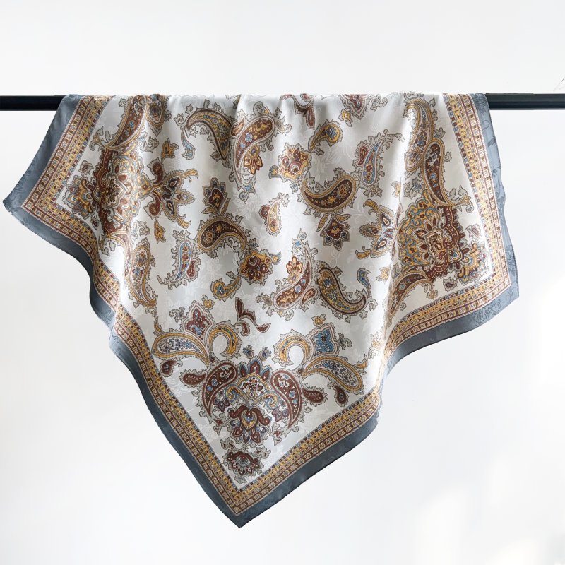 BrocadeTapestry Multicolour Jacquard Square Scarf