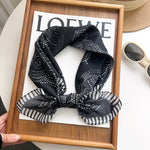 NetAffair Black Gauze Square Scarf