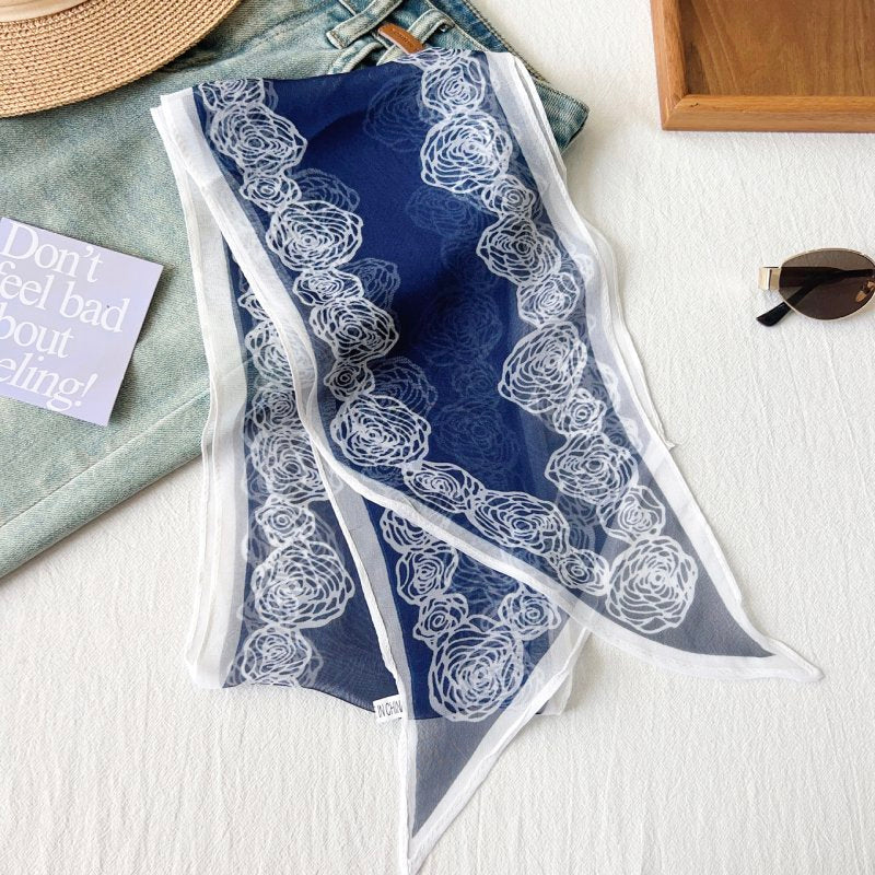 AquaWind Chiffon Ribbon Scarf