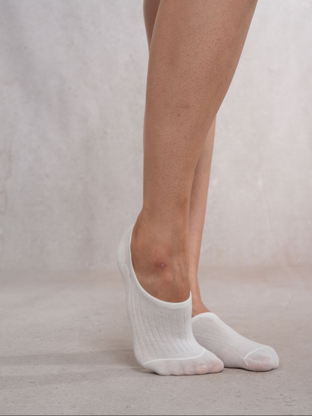 SoleDance White No show Socks combo pair of 4