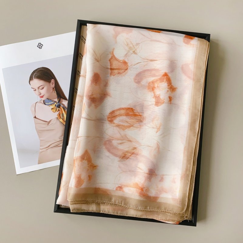 AiryAllure Long Chiffon Scarf Offwhite