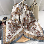 BrocadeTapestry Multicolour Jacquard Square Scarf