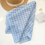 CottonDrift Cotton Blue Square Scarf