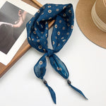 DiamondGrace Blue Cotton Diamond Scarf