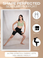 CrossKulture - SculptedSilhouette Anti-Slip Silicone Strip Shapewear black stretching image