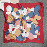 CrossKulture - VibrantBloom short satin scarf full view