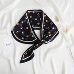 CrossKulture - NightStory Satin Neck Scarf Black knot style view