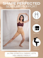 CrossKulture - CurveCommand High Waist Tummy Control Shapewear Shorts stretching image