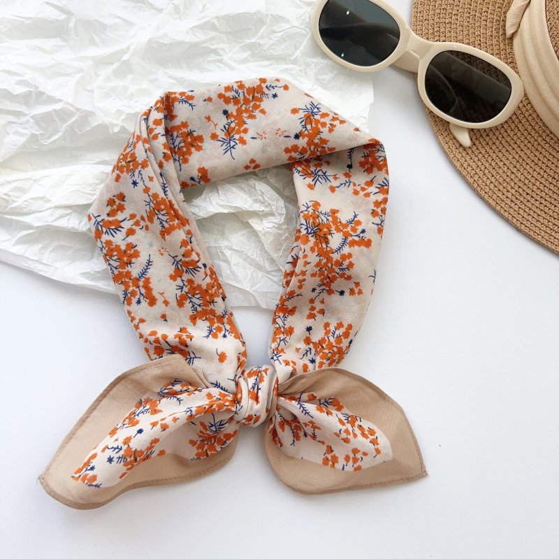 CottonGrace Cotton Orange Square Scarf