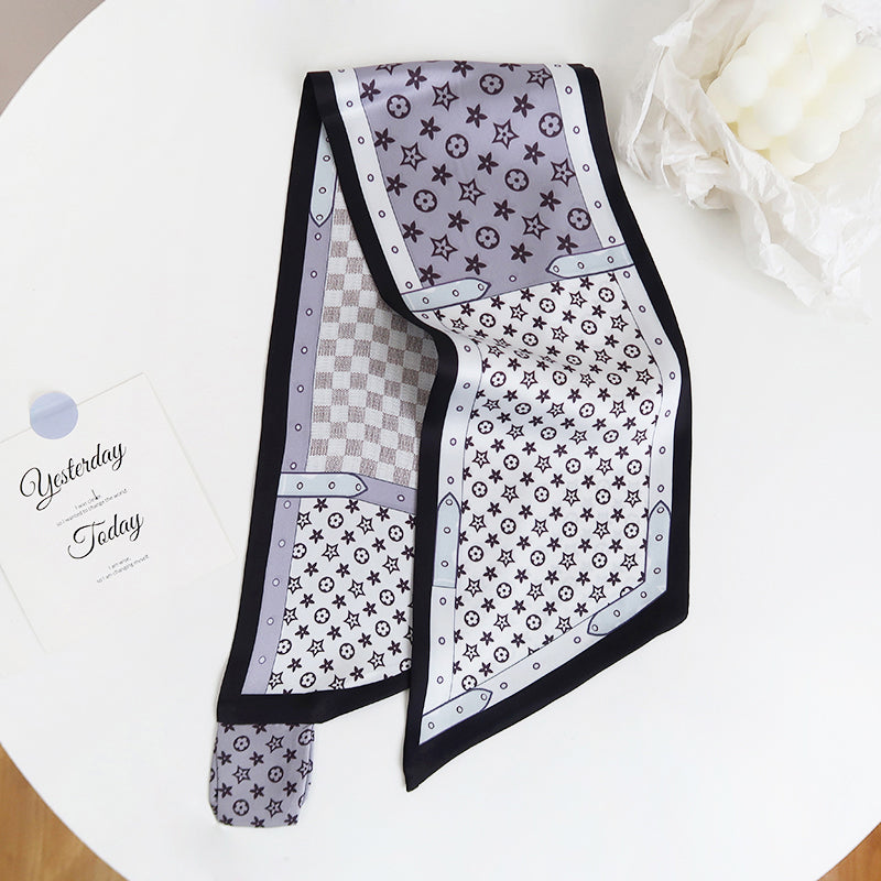PrestigeStyle Satin Neck Scarf Lilac