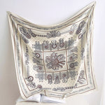CrossKulture - CalmingArt short satin scarf full view