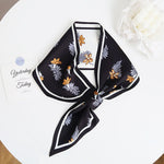 CrossKulture - FernForest satin neck scarf knot style