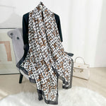 IconInspired Long Satin Scarf Black