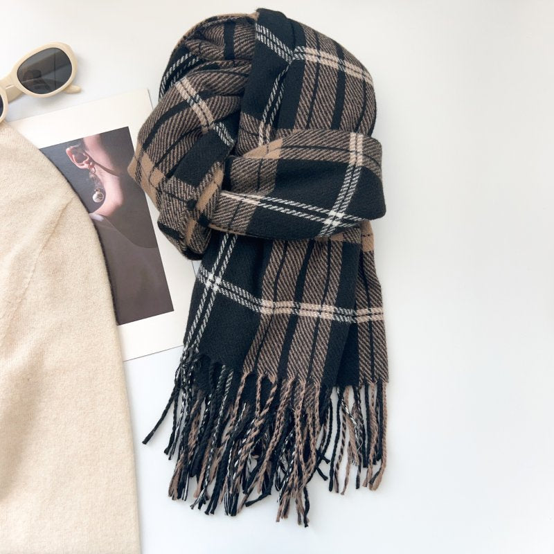 CozyCheck Cashmere CheckeredScarf