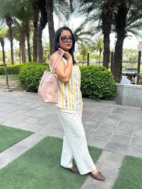 CrossKulture - JumboTrendy Tote Bag Model image with side view