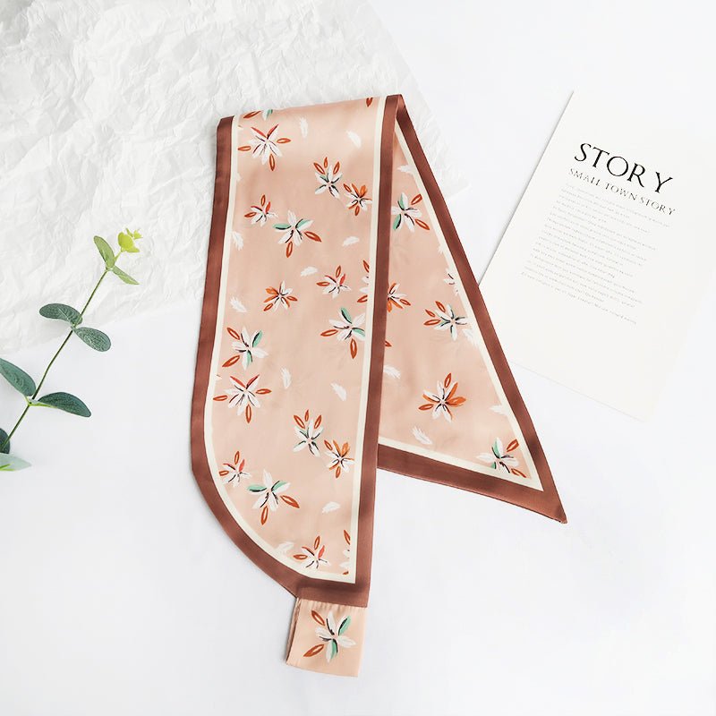 CrossKulture - PeachyBlossom satin neck scarf