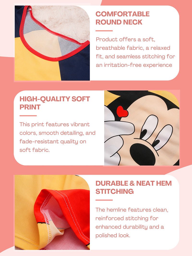 CrossKulture - CartoonSlumber Printed Long Tees infographic image