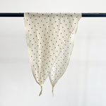 DiamondLuxe Cream Cotton Diamond Scarf