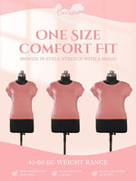 CrossKulture - LoungeLove Loungewear Set Pink front infographic image