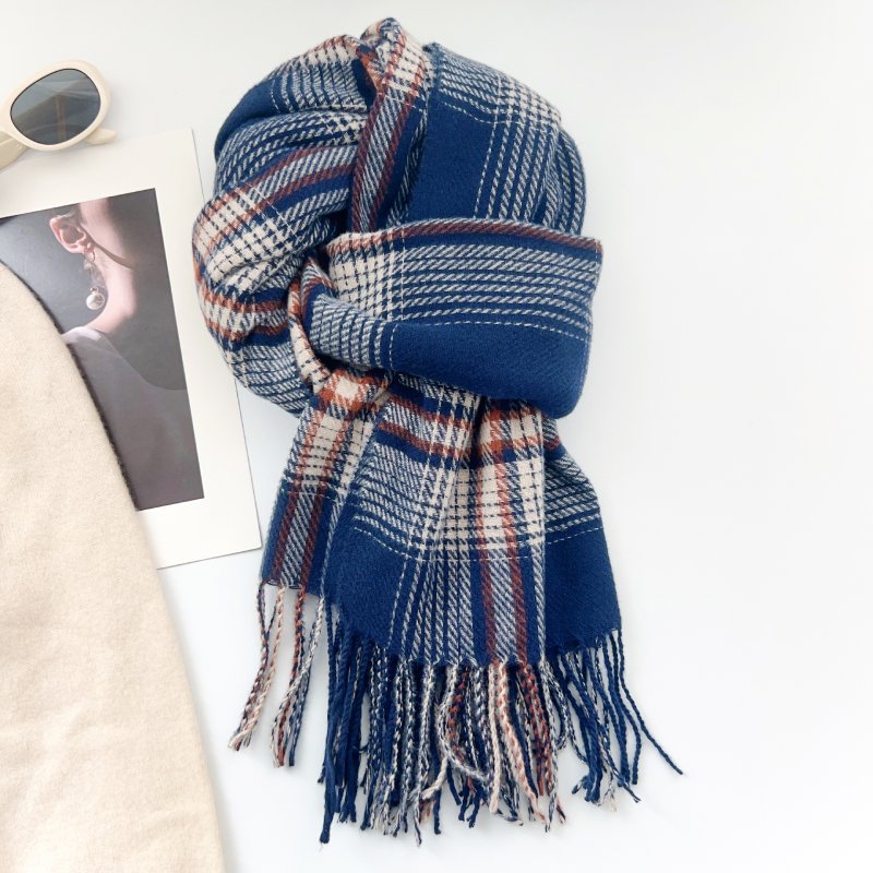 PlaidMuse Cashmere Checkered Scarf