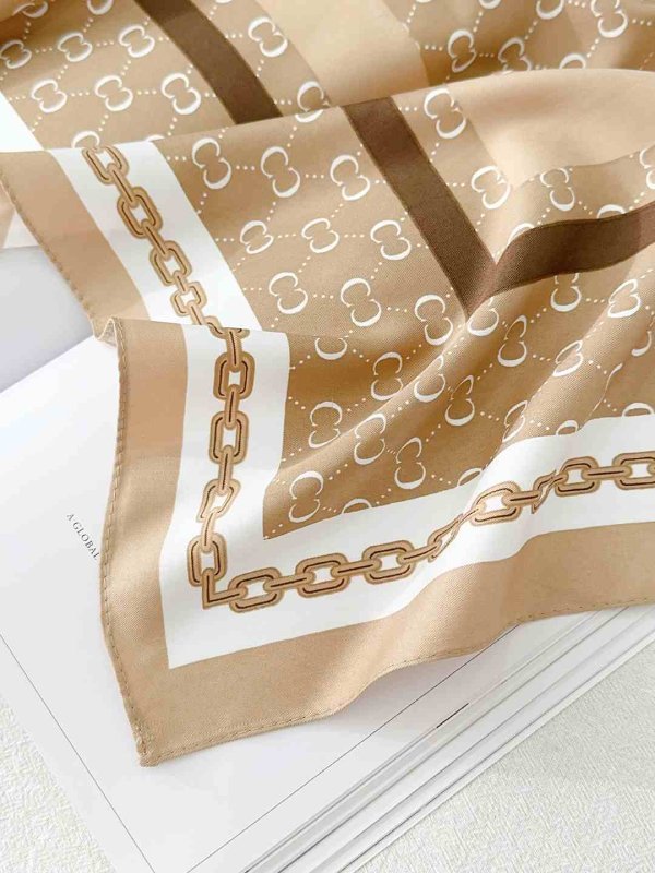 CrossKulture - MochaBeauty satin scarf edge