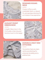CrossKulture - DaisyDreams Floral Printed Night Gown Grey infographic image