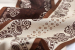 RibbonNest Satin Ribbon Scarf Brown