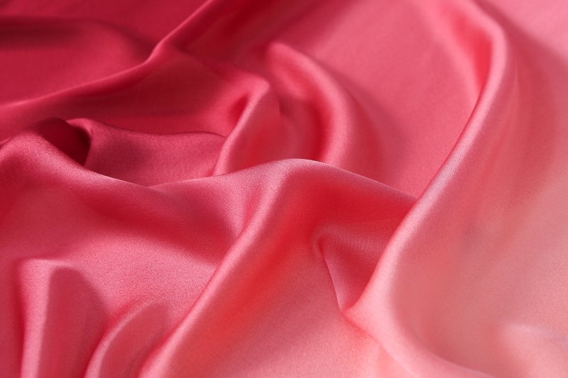 CrossKulture - RubyOmbre satin long scarf fabric view