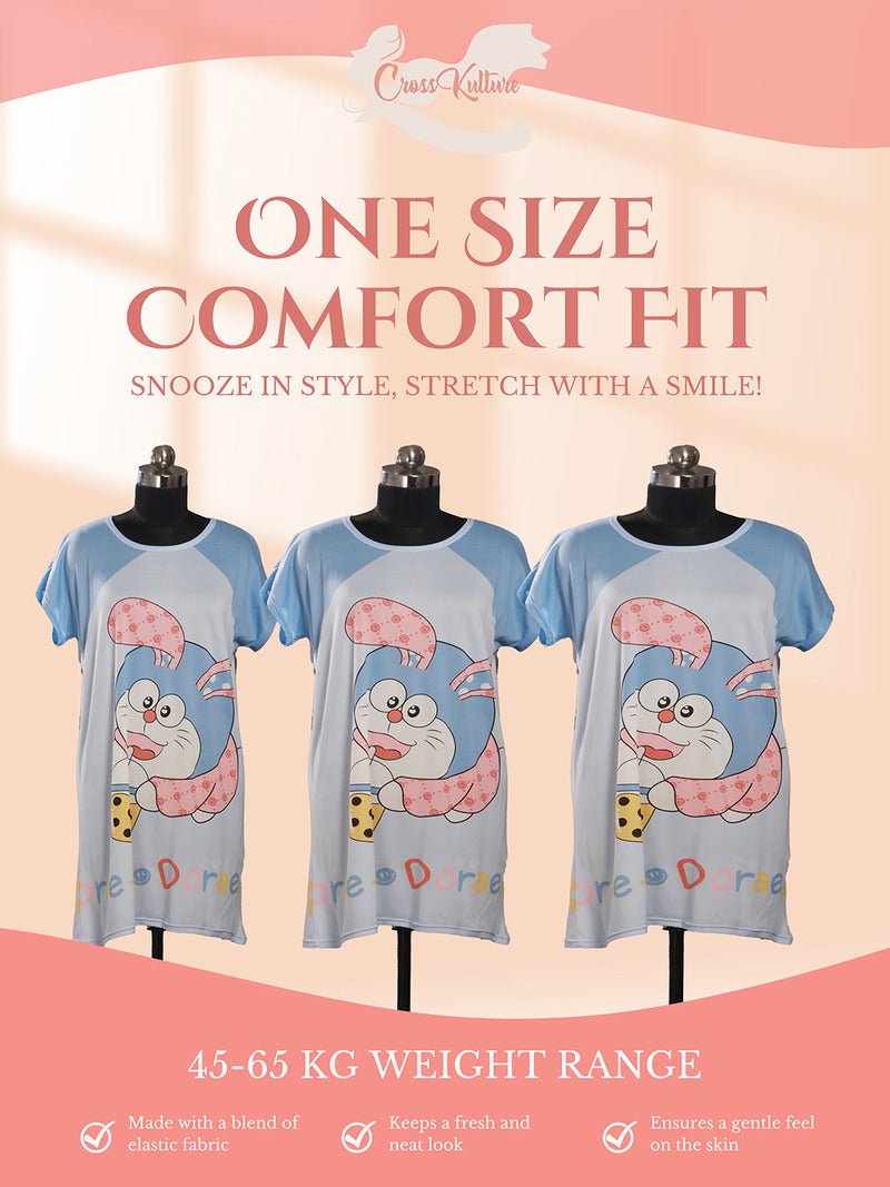 CrossKulture - VividSnooze Printed Long Tees infographic image