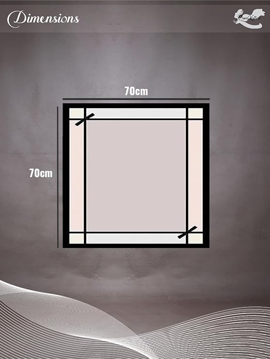 CrossKulture - DarkPallete short satin scarf measurement image
