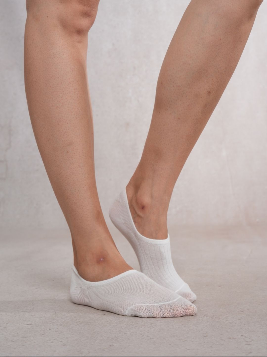 SoleDance White No show Socks combo pair of 4