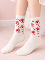 SoleDream Pink Crew Socks Combo Pack of 3