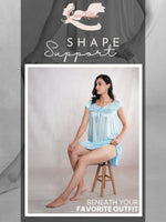 CrossKulture - LaceContour High Waist Tummy Control ShapeToner Shorts under dress view