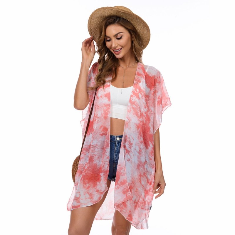 CoralWaves Kimono Shrug