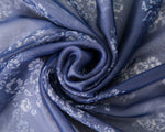 CrossKulture - CloudKiss Long Chiffon Scarf Blue fabric view