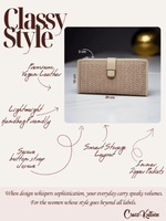 CrossKulture - DuskyCarry lightweight long wallet infographic image showing features