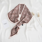 CrossKulture - PrettyMaze neck satin scarf knot style