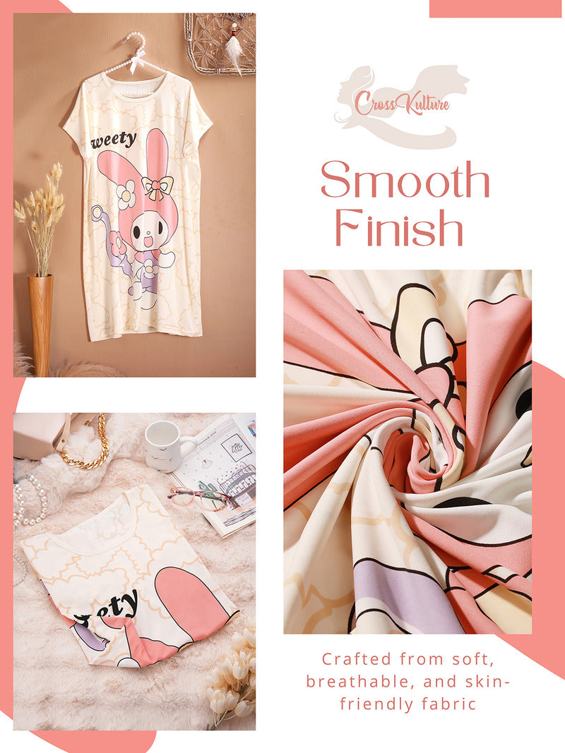 PlayfulScribble Printed Long Tees