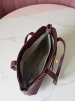 CrossKulture - MaxiTrendy Tote Bag inner view showing zip compartments