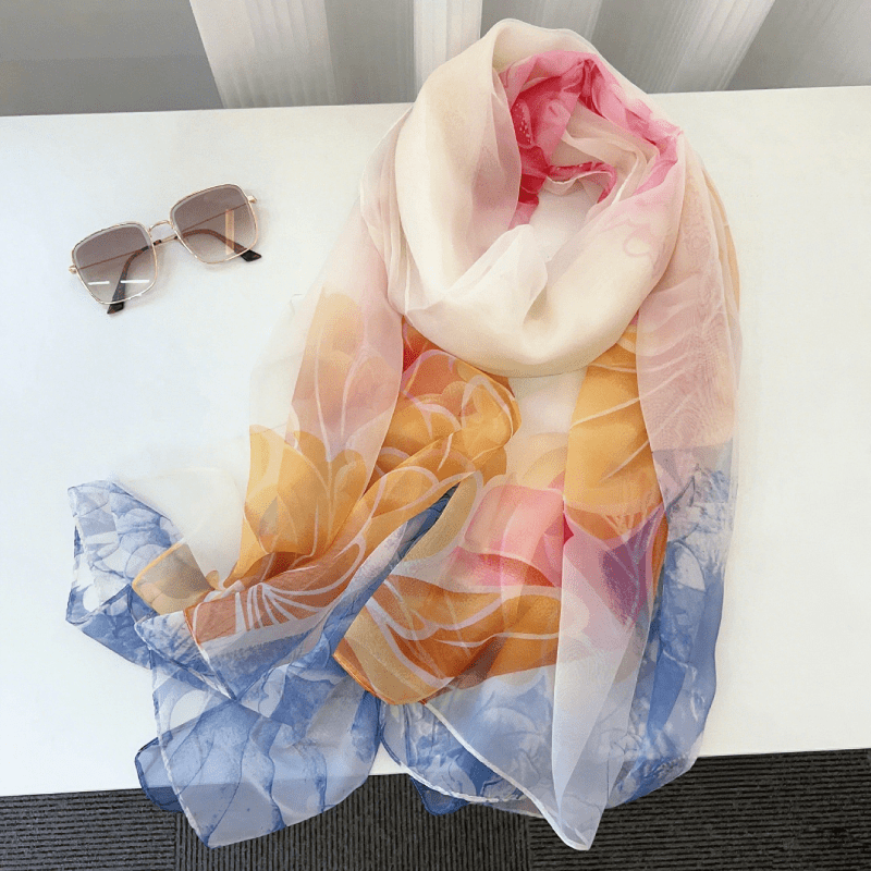 CrossKulture - SpringBreeze chiffon scarf neck style view