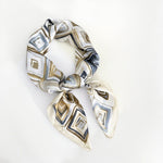 CrossKulture - GeoScape short satin scarf handbag view